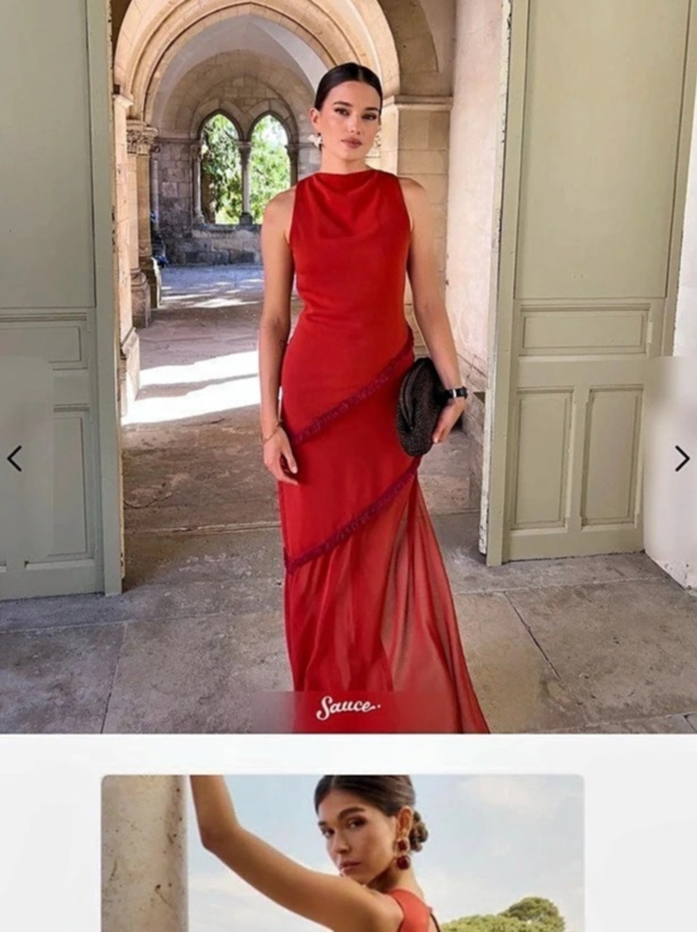 Lady Pipa Grace Dress Red Maxi Dress